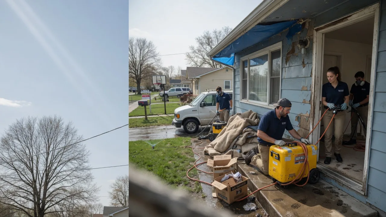 Basement Flood Cleanup in Baldwin City, KS near me